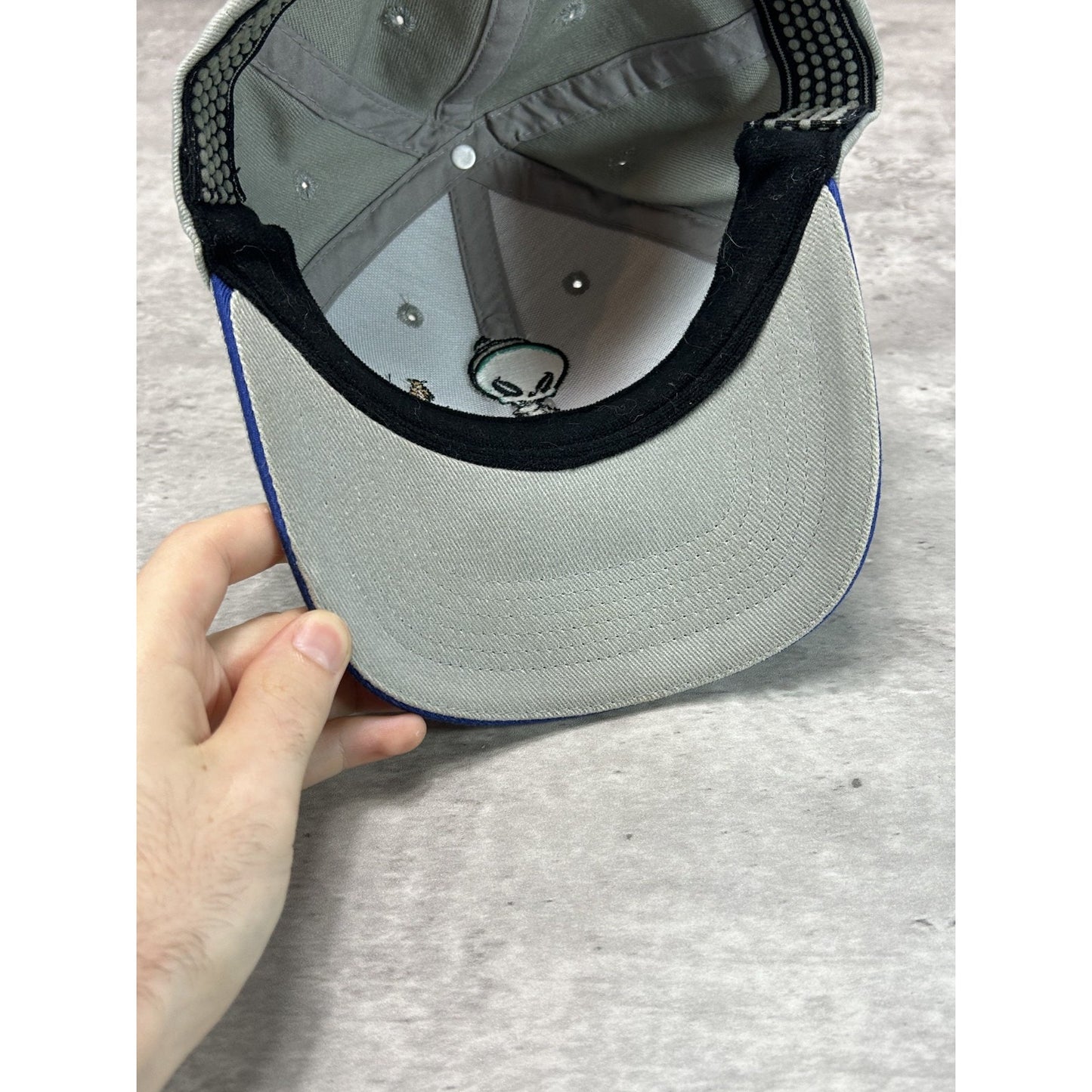 Vintage Y2K Blind Skateboards Embroidered Reaper Spellout Flex Fit Hat Small