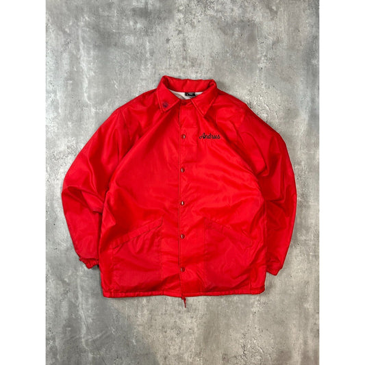 Vintage 80s New Haven Industries Nylon Coaches Jacket Size Medium