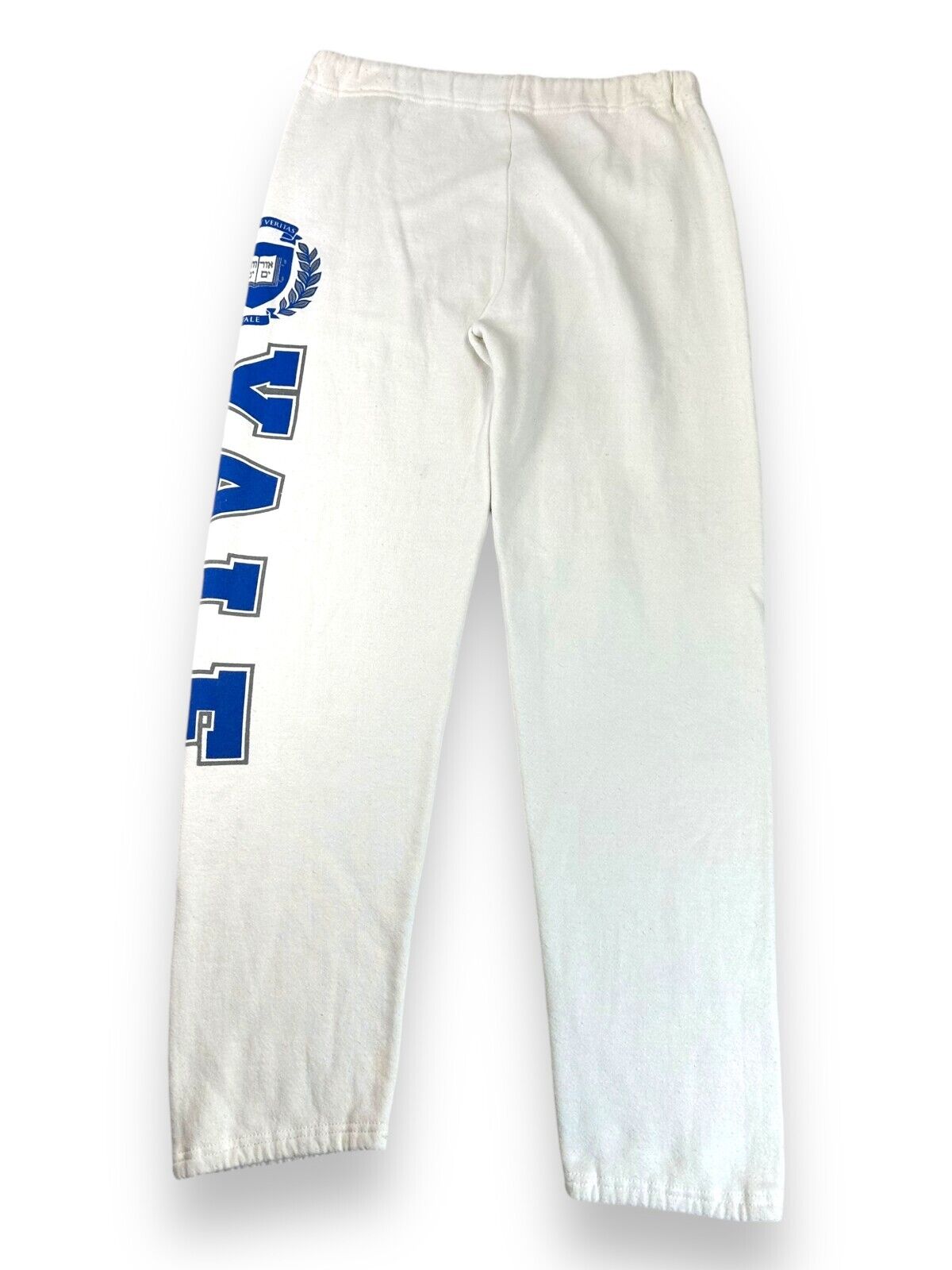 Vintage 80s/90s Yale University NCAA Collegiate Spellout Sweat Pants Size Large