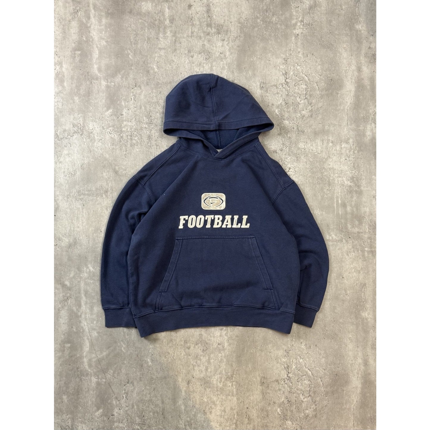 Vintage 2000s Nike Football Graphic Hooded Sweatshirt Size YOUTH XL
