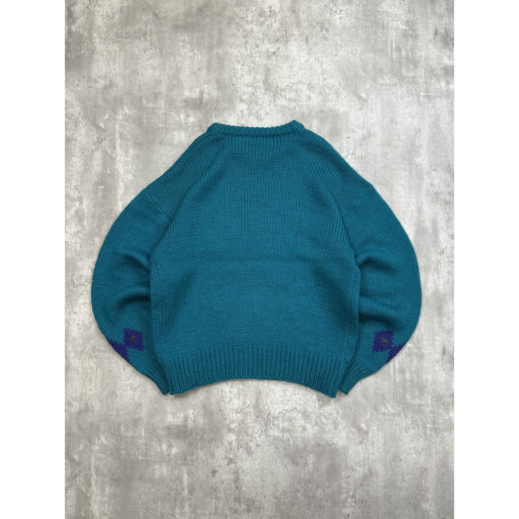 Vintage 80s/90s Sundays Geometric Print Pullover Knit Sweater Size Large