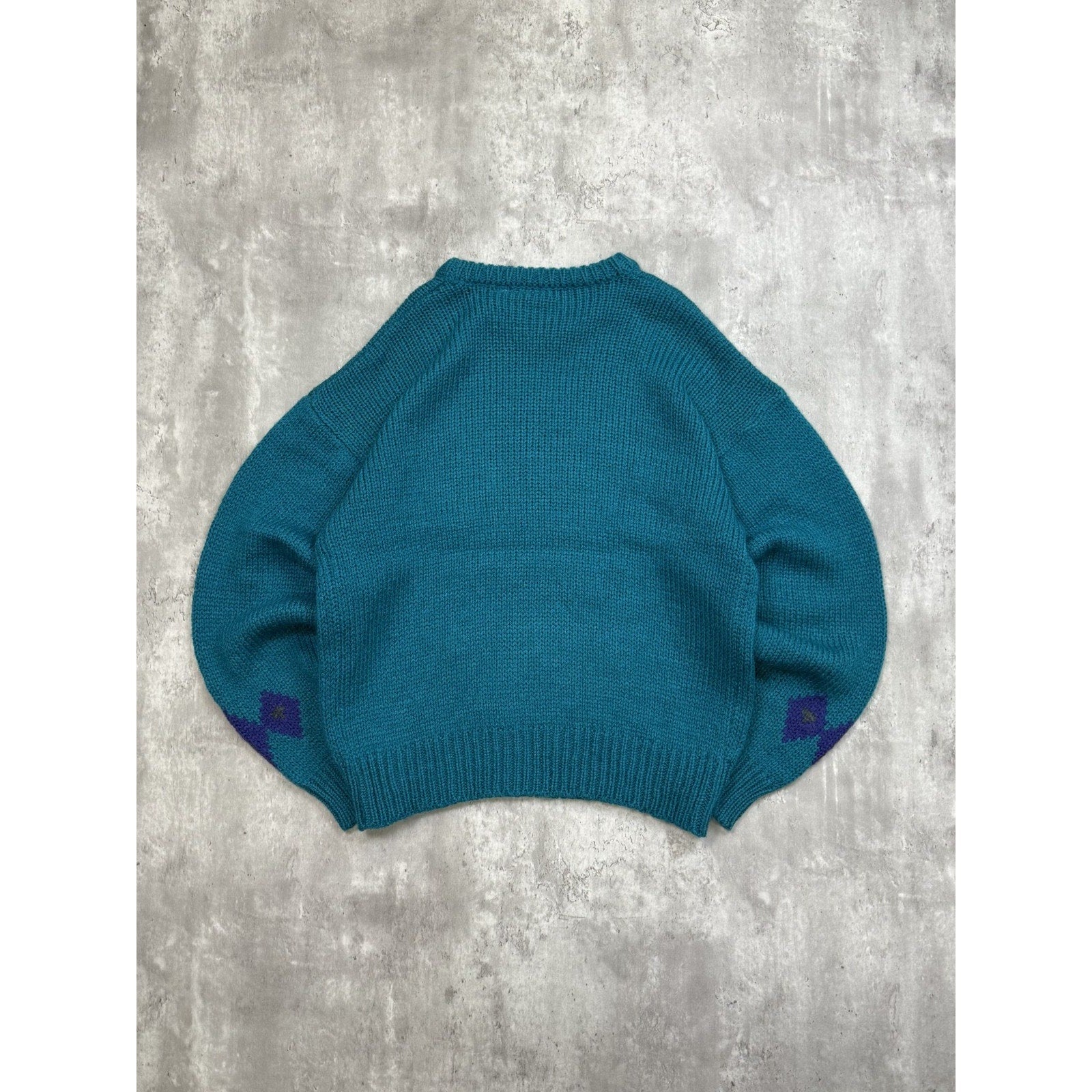 Vintage 80s/90s Sundays Geometric Print Pullover Knit Sweater Size Large