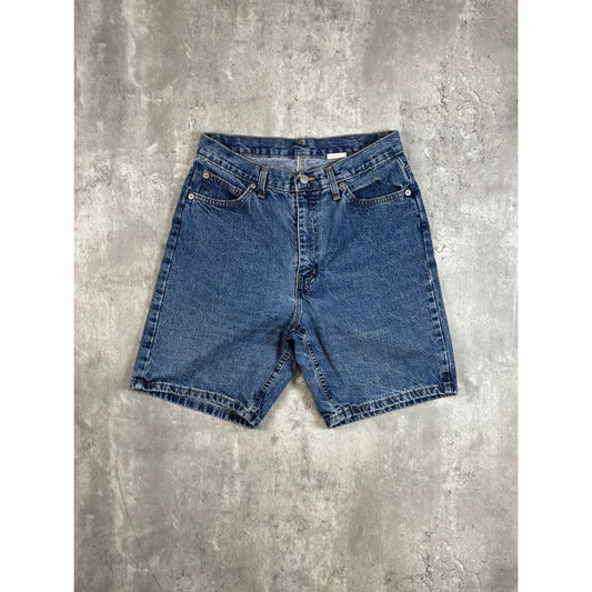 Vintage Faded Glory Dark Wash Denim Shorts Size 28 Blue