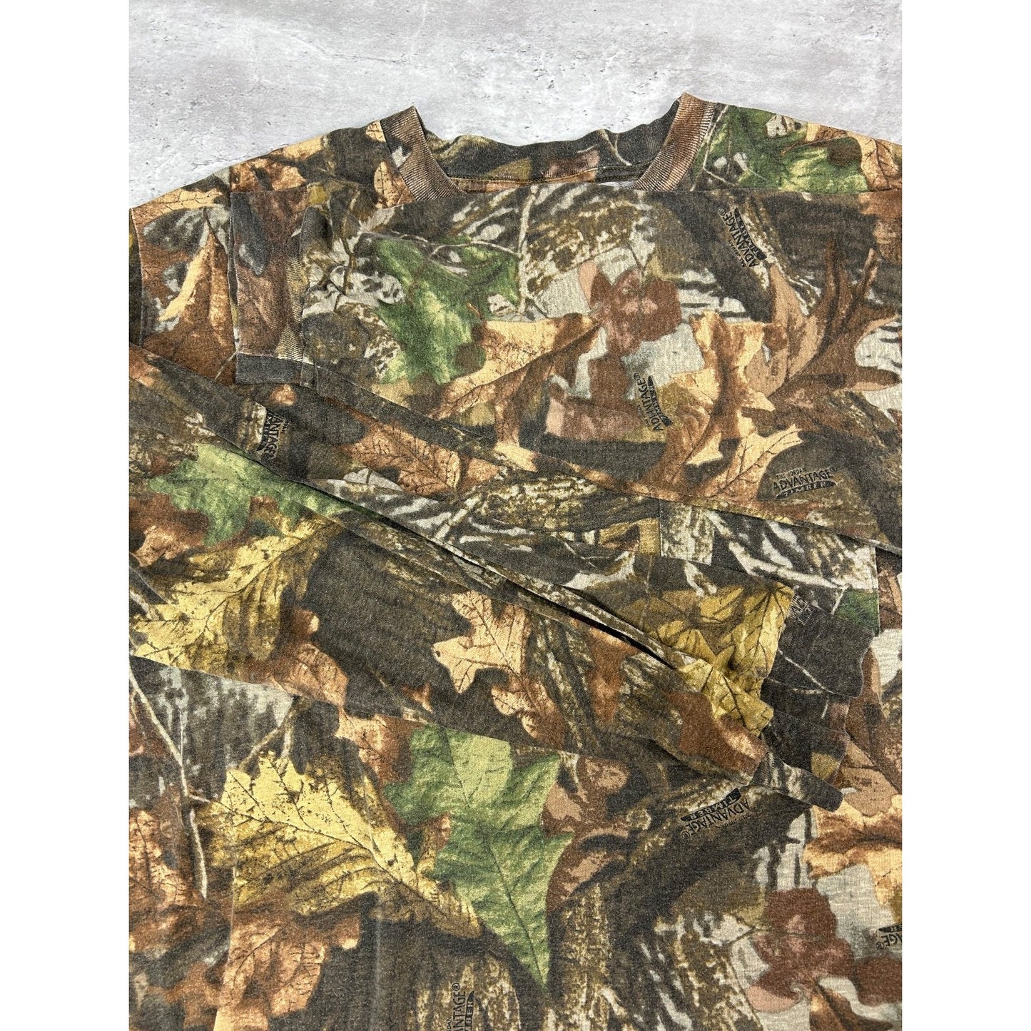 Vintage Advantage Timber Tree Camo Hunting Long Sleeve T-Shirt Size XL