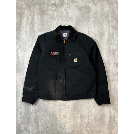Vintage 90s Carhartt Blanket Lined Canvas Workwear Detroit Jacket Size XLT