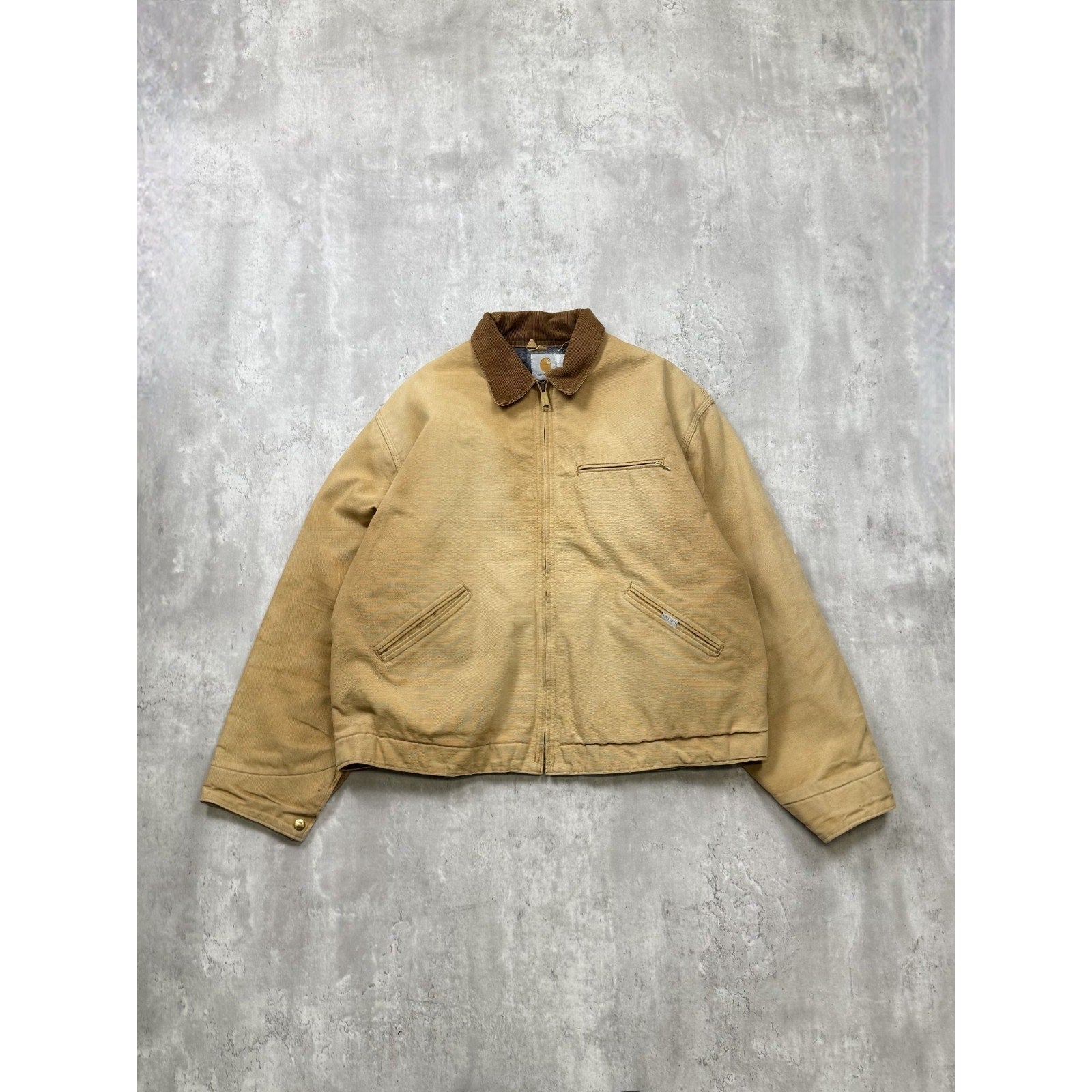 Vintage Carhartt Blanket Lined Canvas Workwear Detroit Jacket Size XL