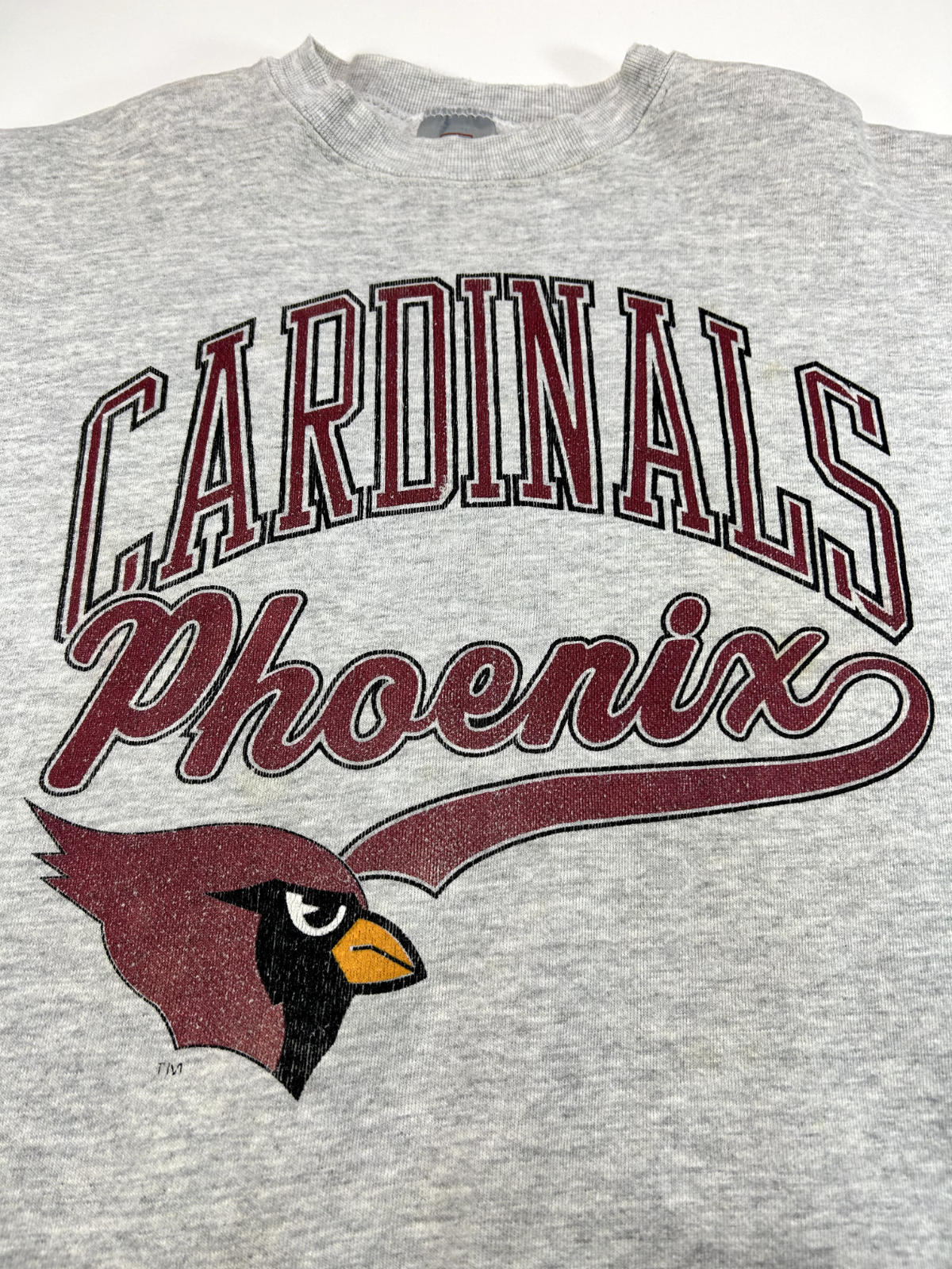 Vintage 90s Phoenix Cardinals NFL Script Spellout Football Sweatshirt Size XL