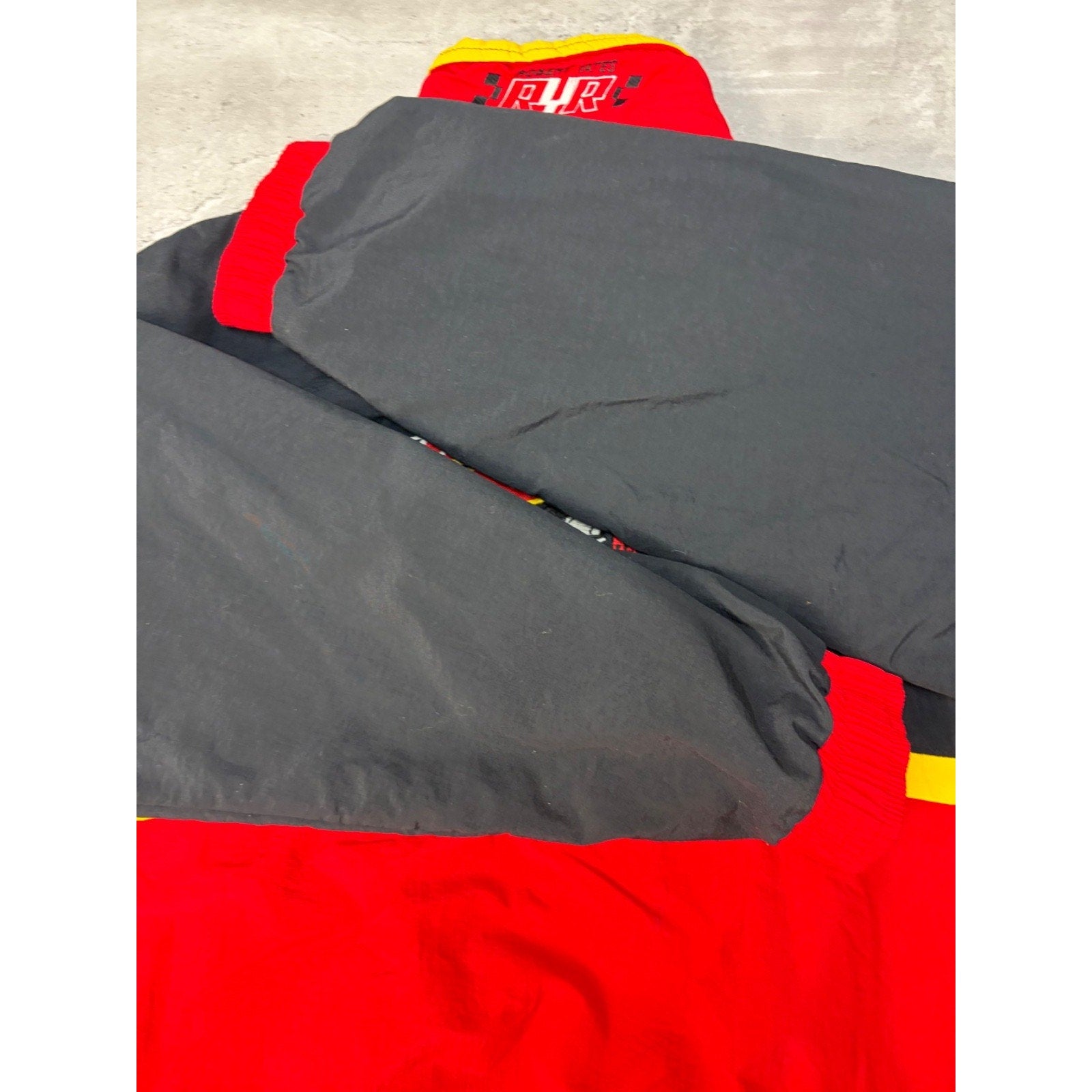 Vintage 90s Ernie Irvan #28 Nascar Texaco Racing Windbreaker Jacket Size Large