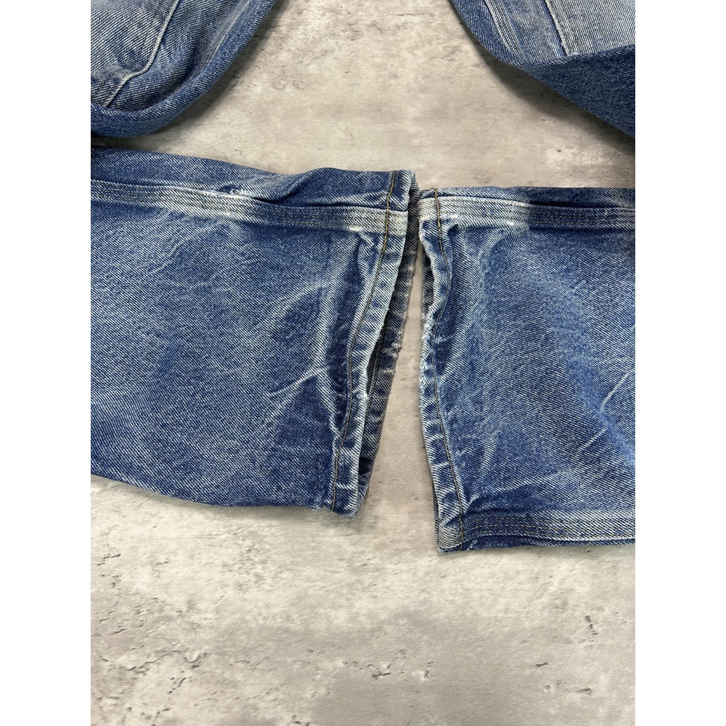 Vintage Carhartt Medium Wash Denim Double Knee Carpenter Pants Size 34