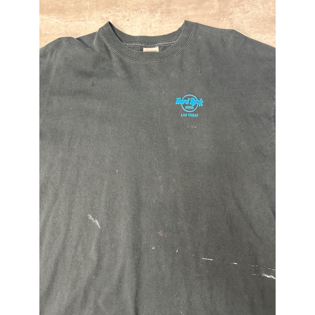 Vintage Hard Rock Cafe Las Vegas Flame Print Long Sleeve T-Shirt Size XL