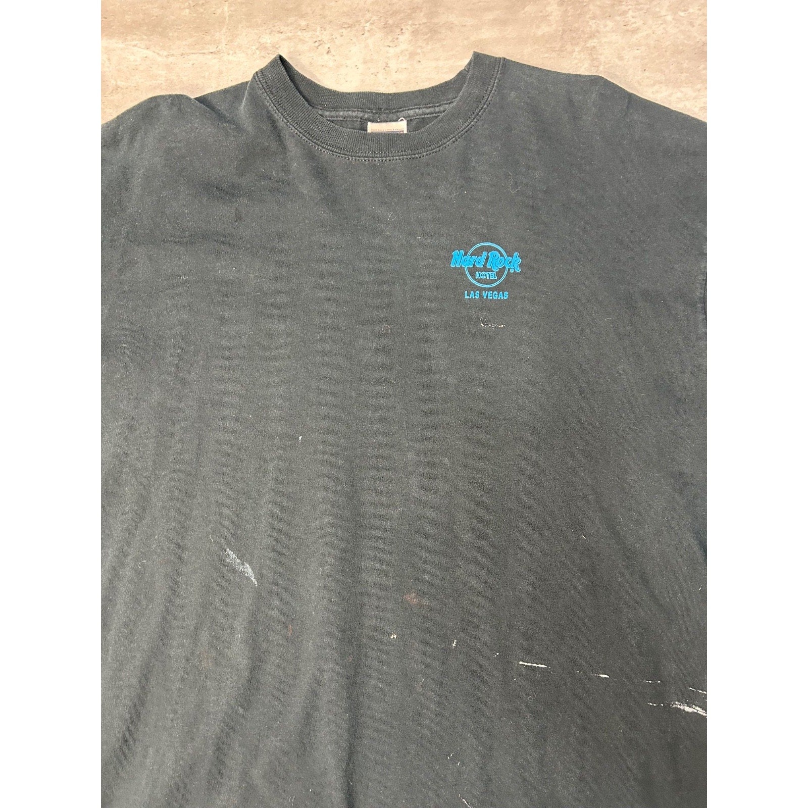 Vintage Hard Rock Cafe Las Vegas Flame Print Long Sleeve T-Shirt Size XL