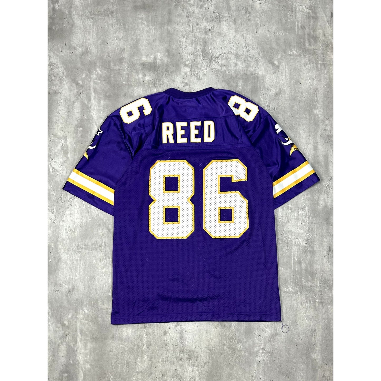 Vintage 1998 Jake Reed #86 Minnesota Vikings NFL Starter Jersey Size 48 Large