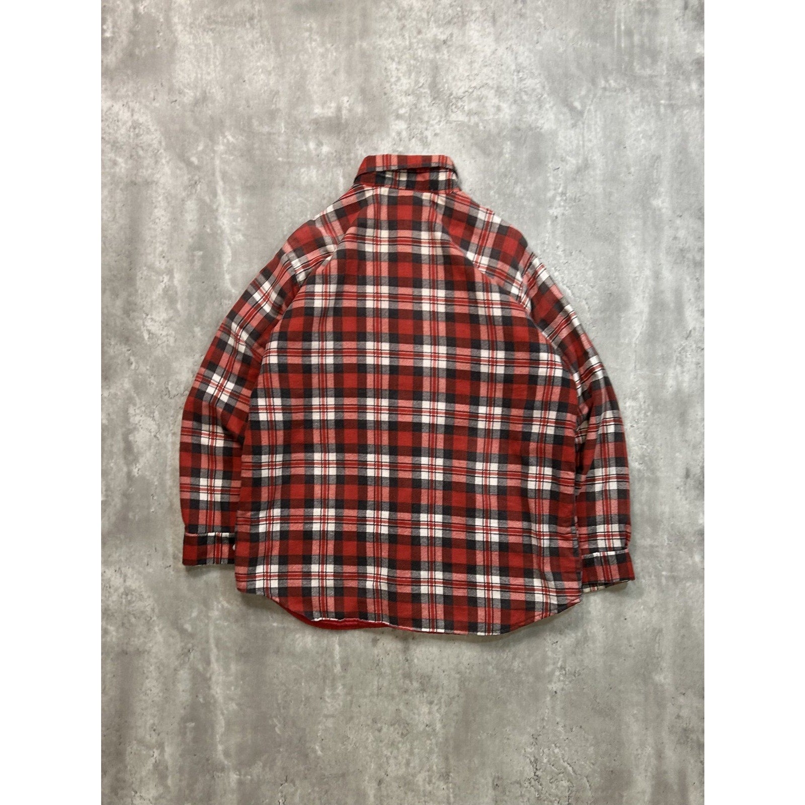 Vintage 80s/90s Woodsman Plaid Insulated Double Pocket Jacket Size XL