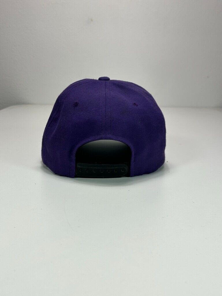 Vintage 90s Minnesota Vikings NFL Embroidered Logo Snapback Hat OSFA