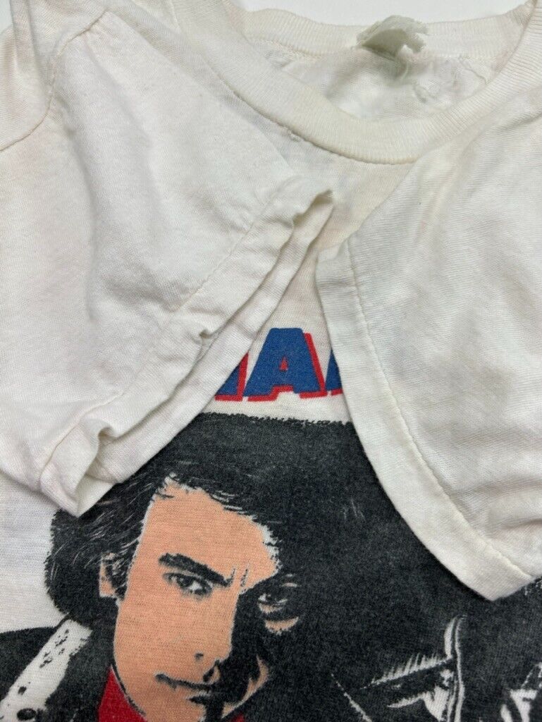 Vintage 1986 Neil Diamond Headed For The Future Rock Graphic T-Shirt Size Medium