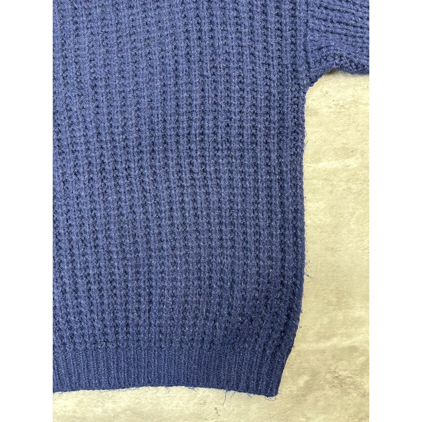 Vintage 19th Avenue Heavyweight Pullover Knit Sweater Size Medium Blue