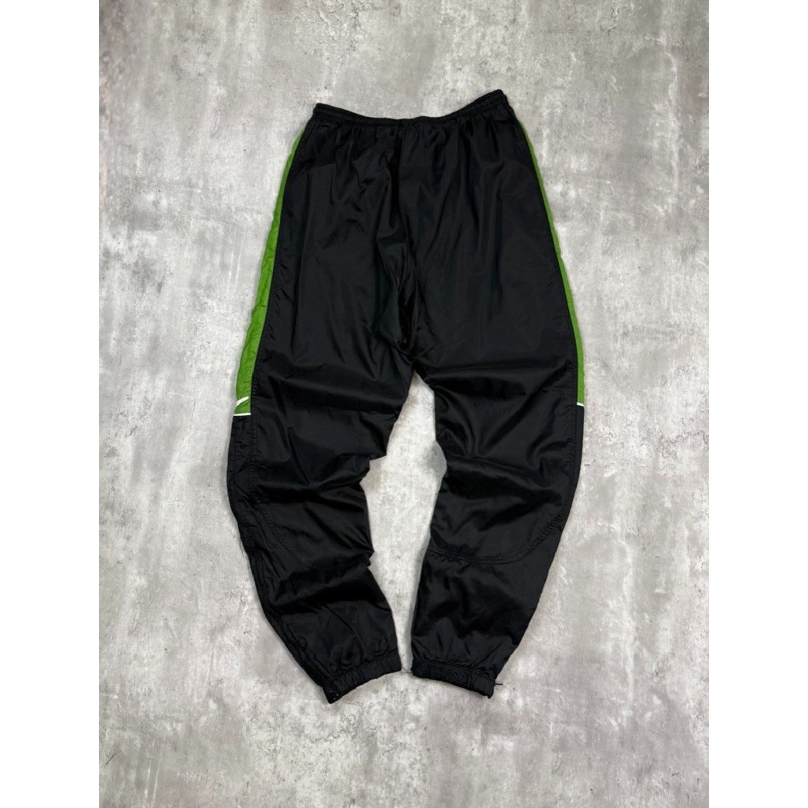 Vintage 90s Nike Embroidered Swoosh Nylon Track Pants Size Small