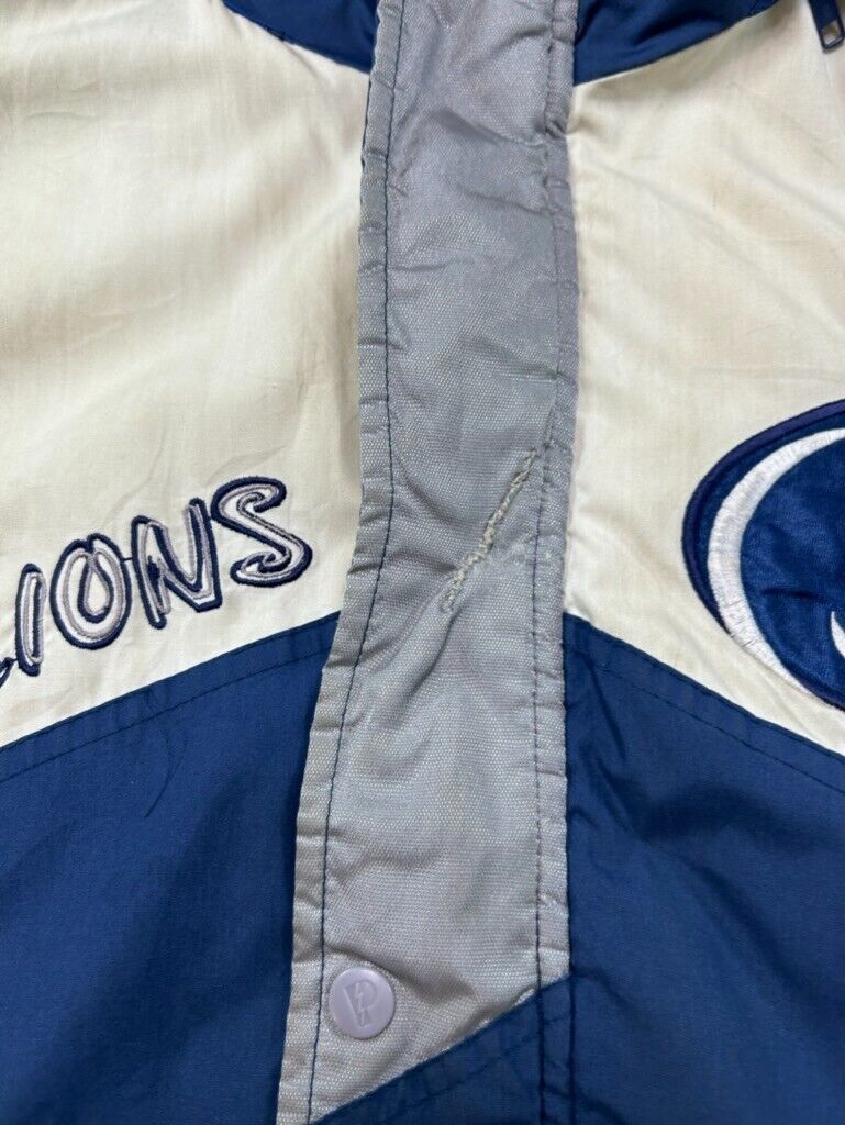 Vintage 90s Penn State NCAA Embroidered Insulated Full Zip Jacket Size Small