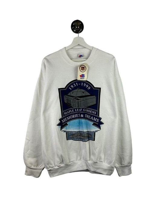 Vintage 1999 Maple Leaf Gardens NHL Memories & Dreams Graphic Sweatshirt Sz XL