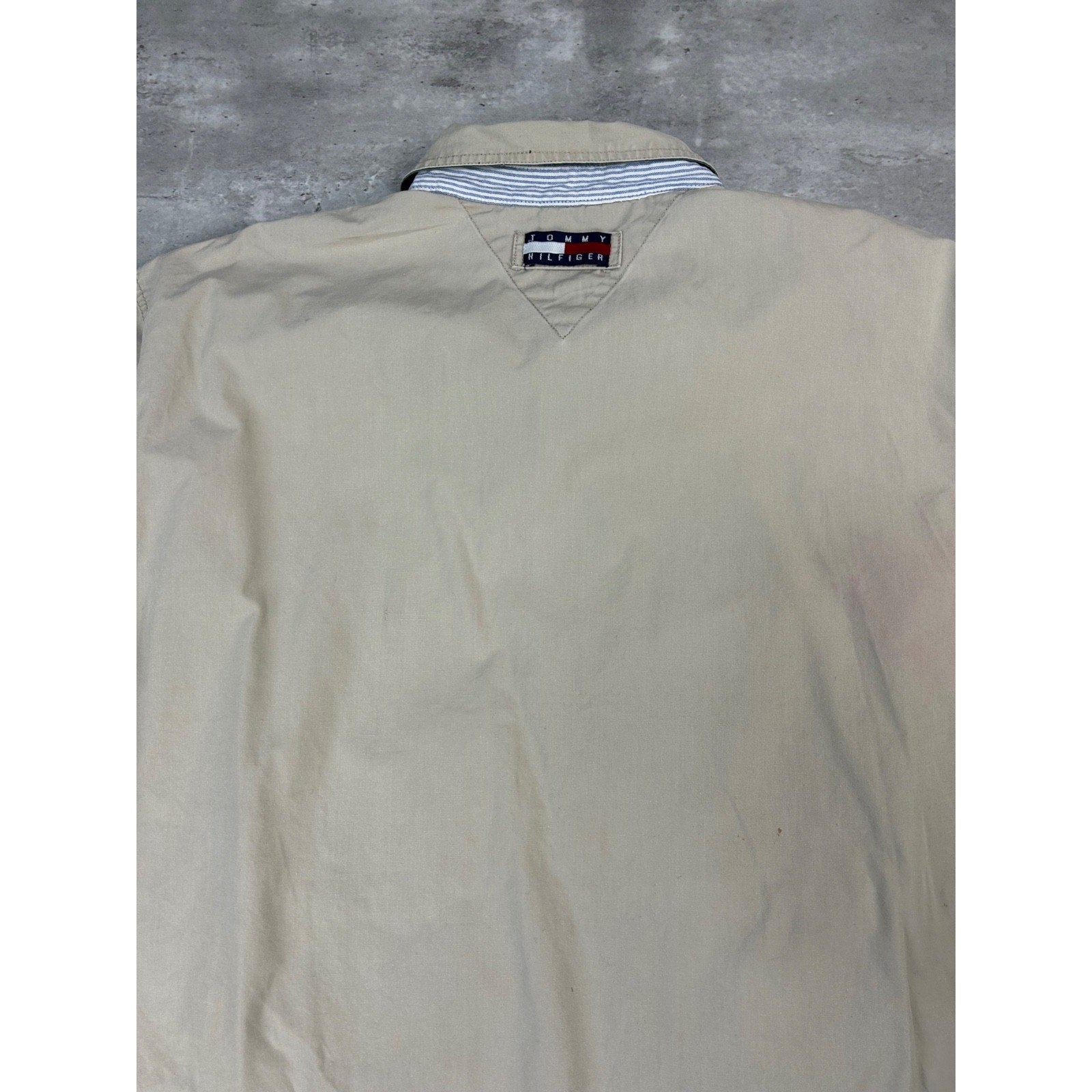 Vintage Tommy Hilfiger Embroidered Crest Harrington Jacket Size Large