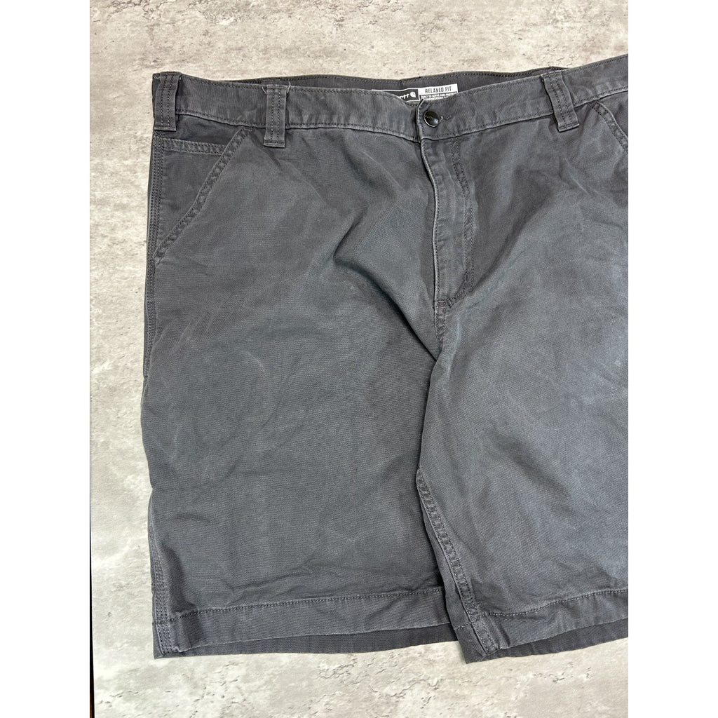 Carhartt Relaxed Fit Canvas Workwear Five Pocket Shorts Size 40 Gray