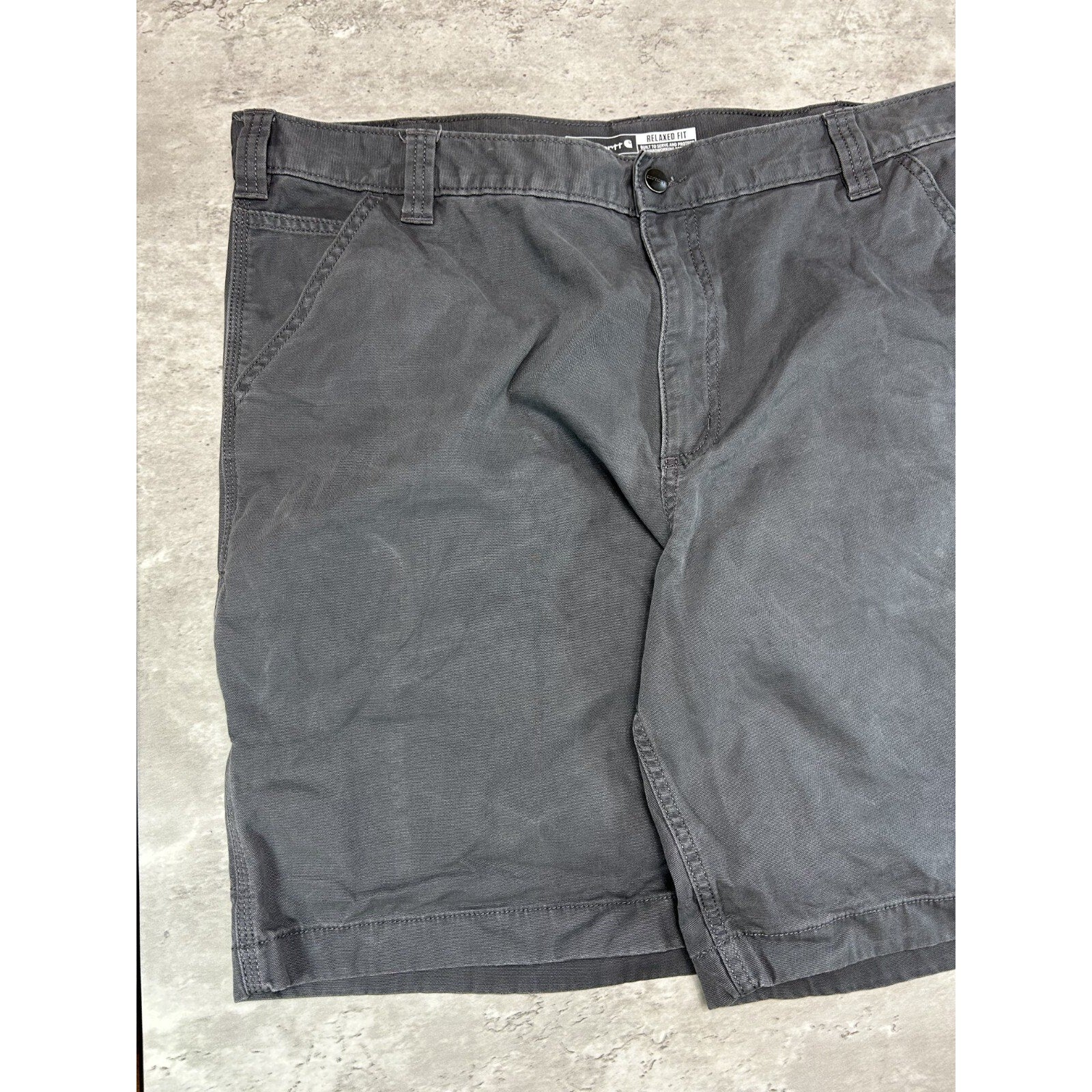 Carhartt Relaxed Fit Canvas Workwear Five Pocket Shorts Size 40 Gray