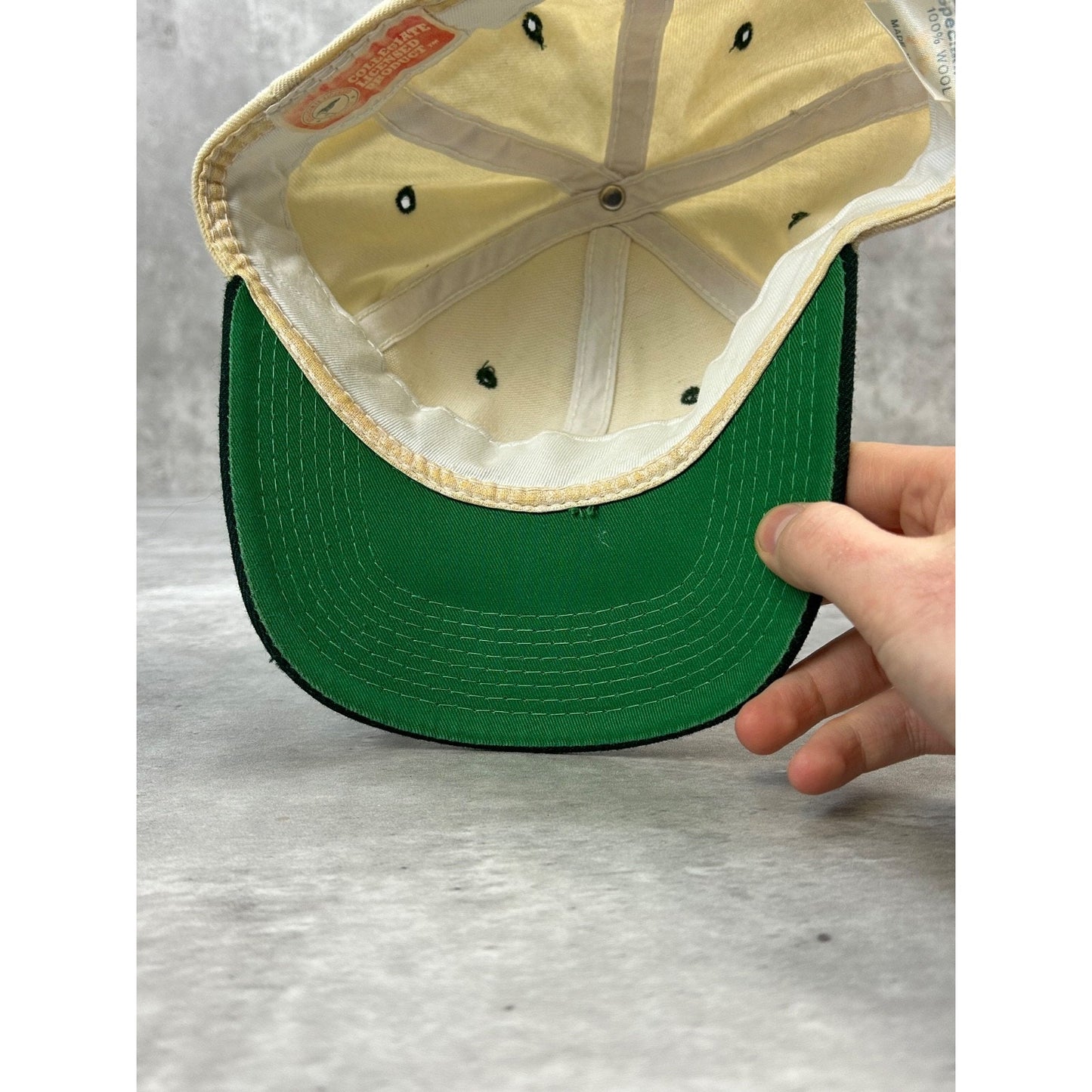 Vintage 90s Miami Hurricanes NCAA Embroidered Sports Specialties Fitted Sz 7 1/4