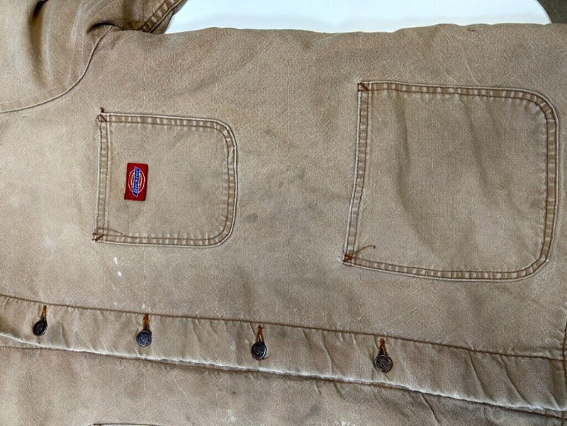 Vintage Dickies Blanket Lined Canvas Workwear Chore Barn Coat Jacket Size XL