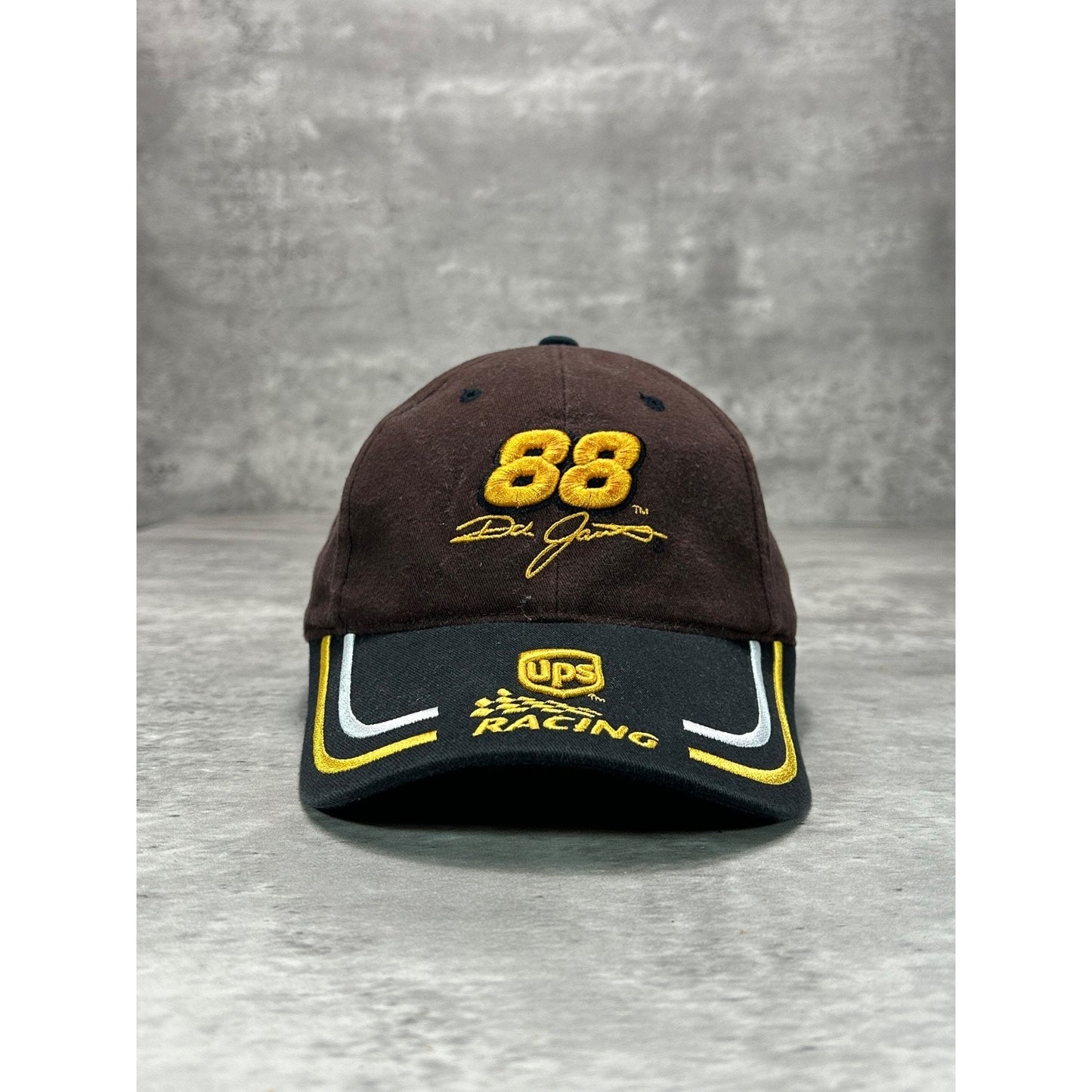 Vintage Dale Jarrett UPS Racing Embroidered Nascar Strapback Hat OSFA