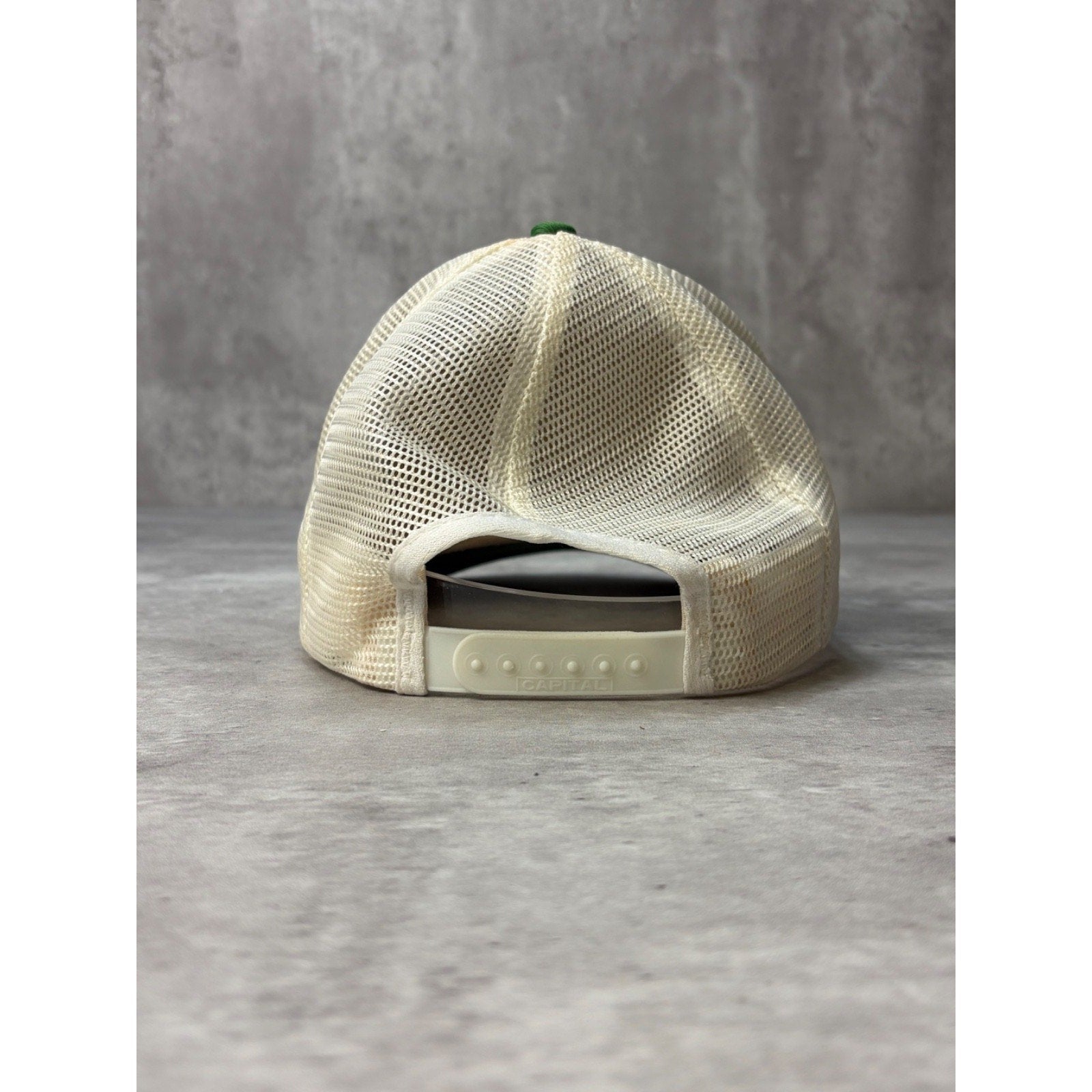 Vintage 80s/90s Wonder Wash Script Spellout Trucker Snapback Hat OSFA