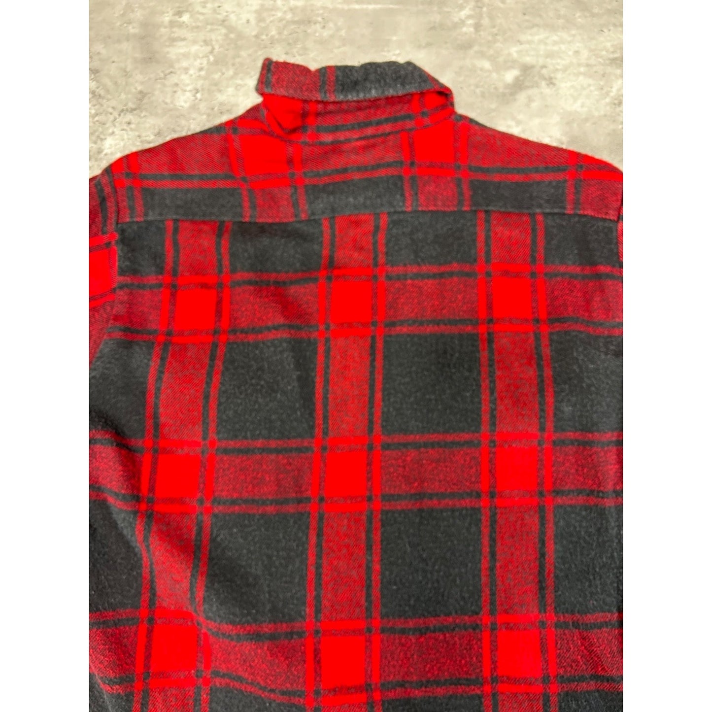 Vintage 90s Redhead Plaid Long Sleeve Double Pocket Button Up Shirt Size Large