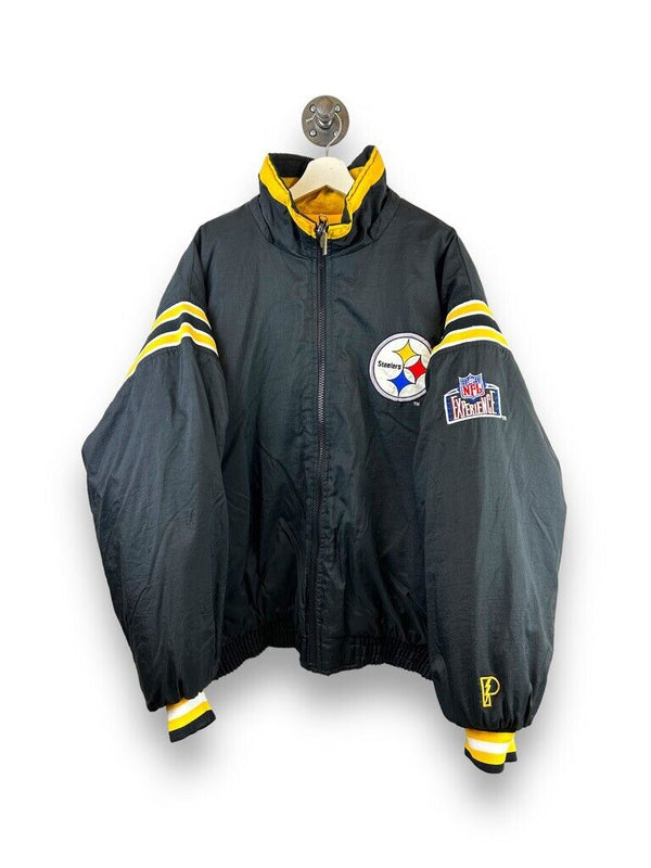 Vintage 90s Pittsburgh Steelers Reversible Pro Player Full Zip NFL Jacket Sz XL