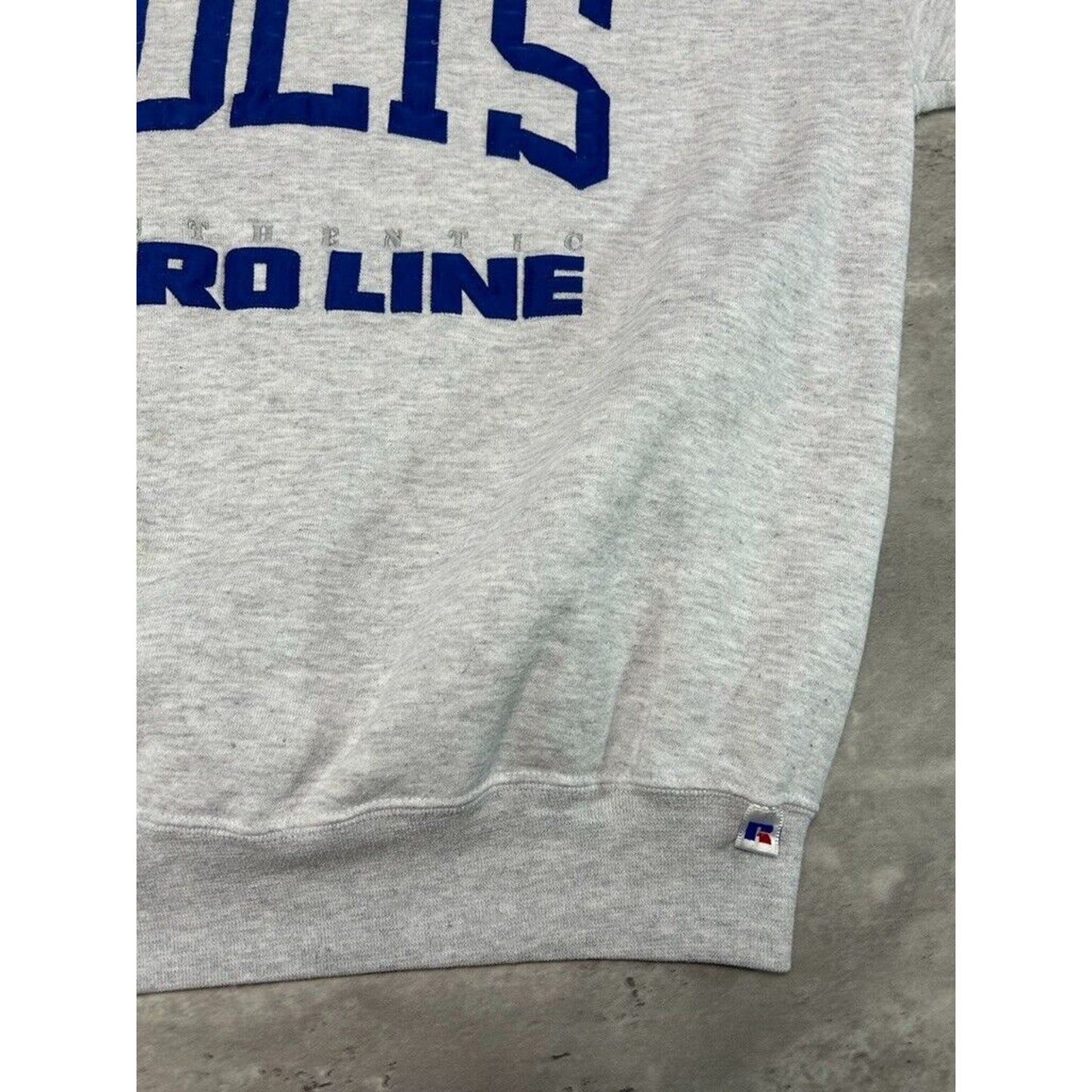 Vintage 90s Indianapolis Colts NFL Pro Line Embroidered Sweatshirt Size XL Gray