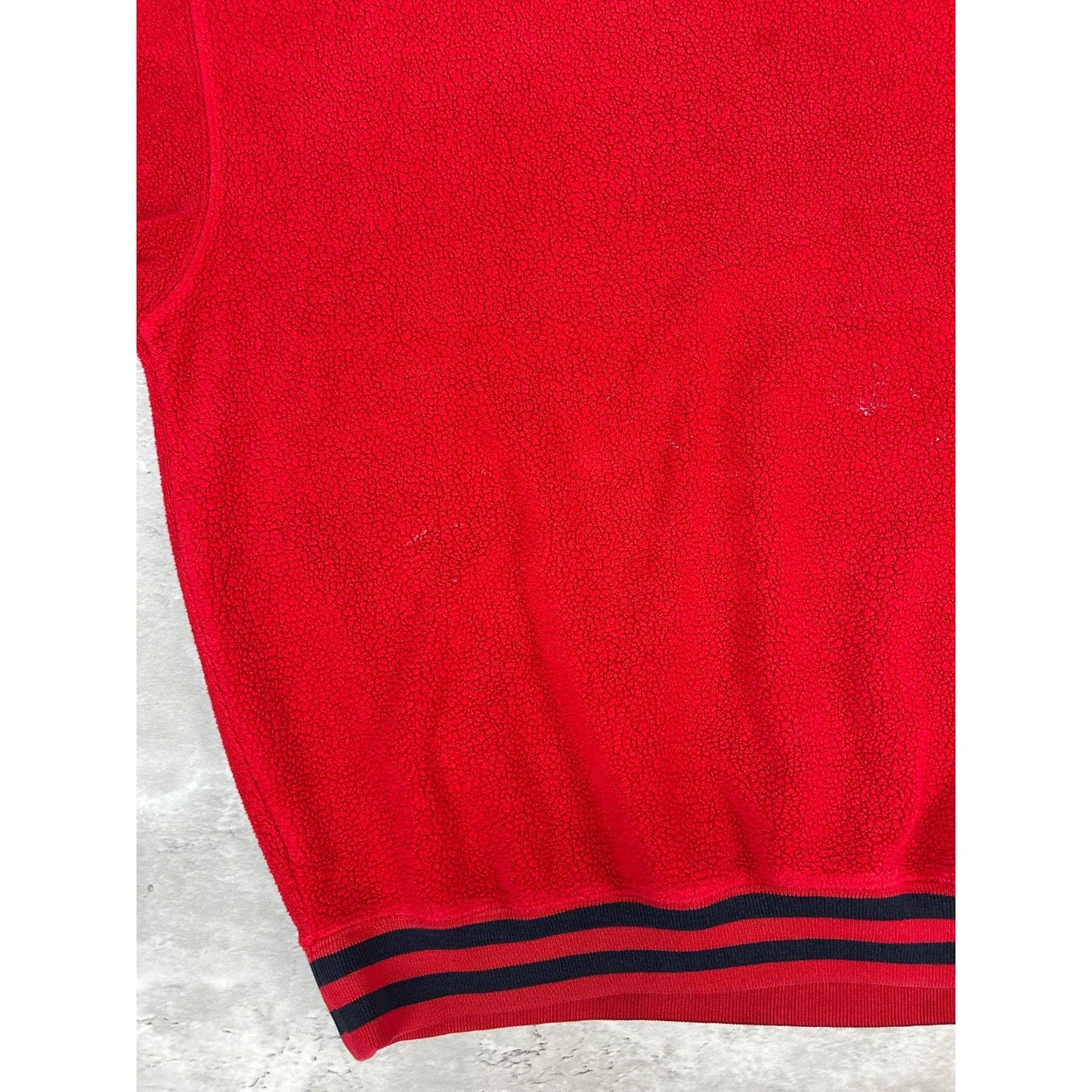 Vintage Chaps Ralph Lauren Embroidered Spellout Fleece Sweatshirt Size 2XL