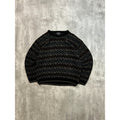 Vintage 90s Jantzen Abstract Checkered Print Pullover Knit Sweater Size XL