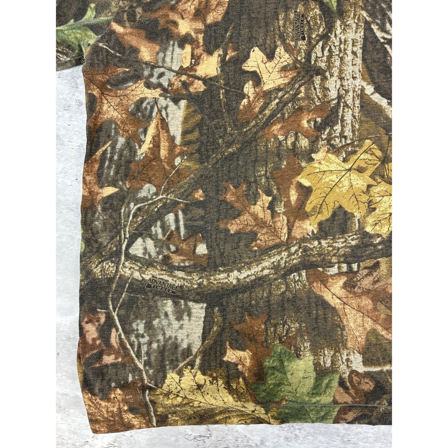 Vintage Advantage Timber Tree Camo Hunting Long Sleeve T-Shirt Size XL