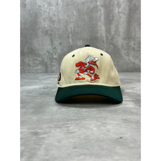 Vintage 90s Miami Hurricanes NCAA Embroidered Sports Specialties Fitted Sz 7 1/4