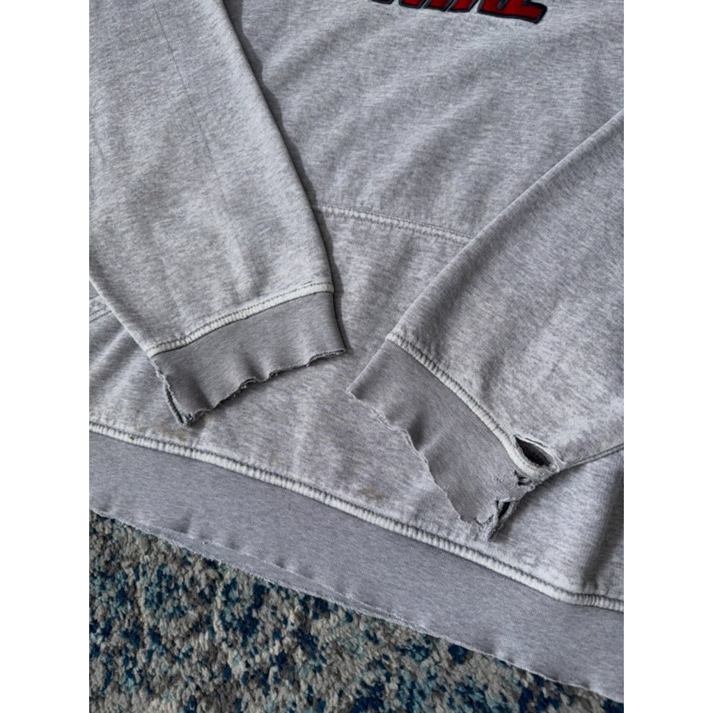 Vintage Nike Embroidered Spellout Logo Hooded Pullover Sweatshirt Size XL