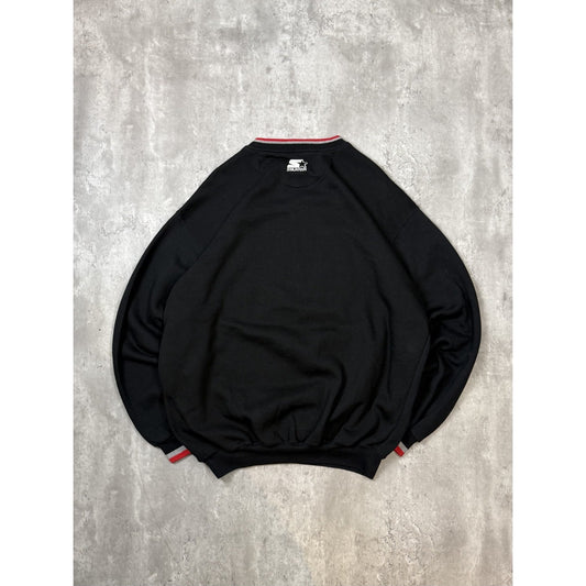 Vintage 90s Chicago Blackhawks NHL Embroidered Starter Sweatshirt Size 2XL