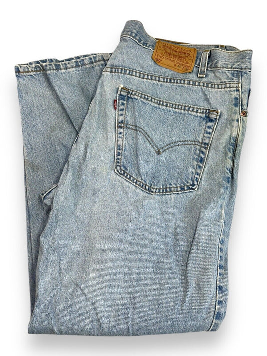 Vintage 90s Levis 550 Red Tab Light Wash Denim Pants Size 40