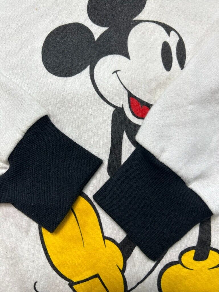 Vintage 80s Disney Mickey Mouse Cartoon Character Graphic Sweatshirt Size XL