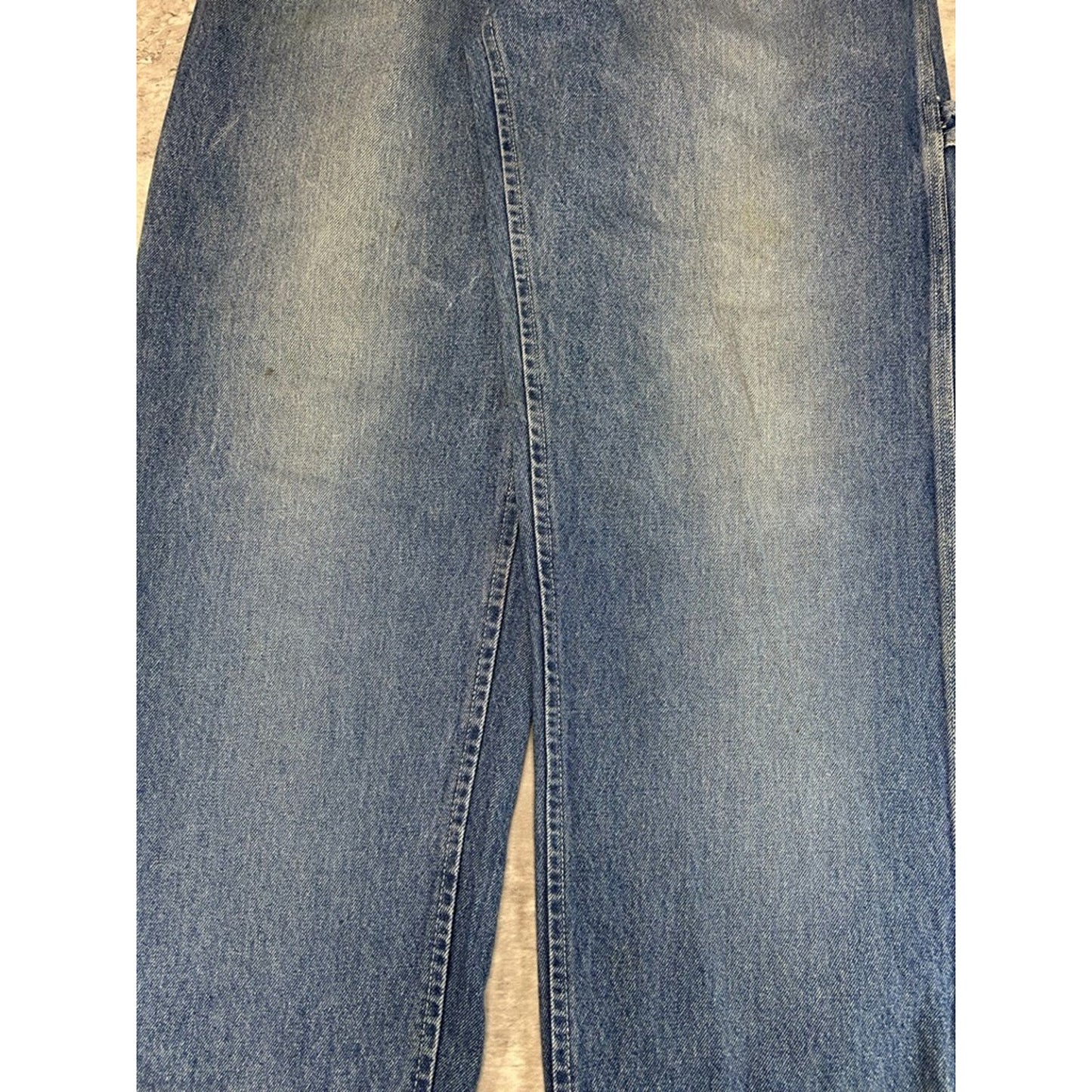 Vintage Y2K Bugle Boys Baggy Fit Medium Wash Denim Carpenter Pants Size 32 Blue