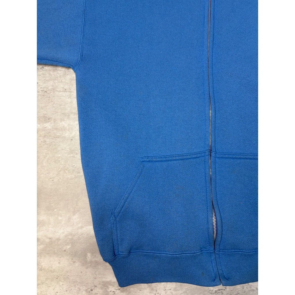 Vintage 90s Pro Spirit Blank Full Zip Hooded Sweatshirt Size Medium