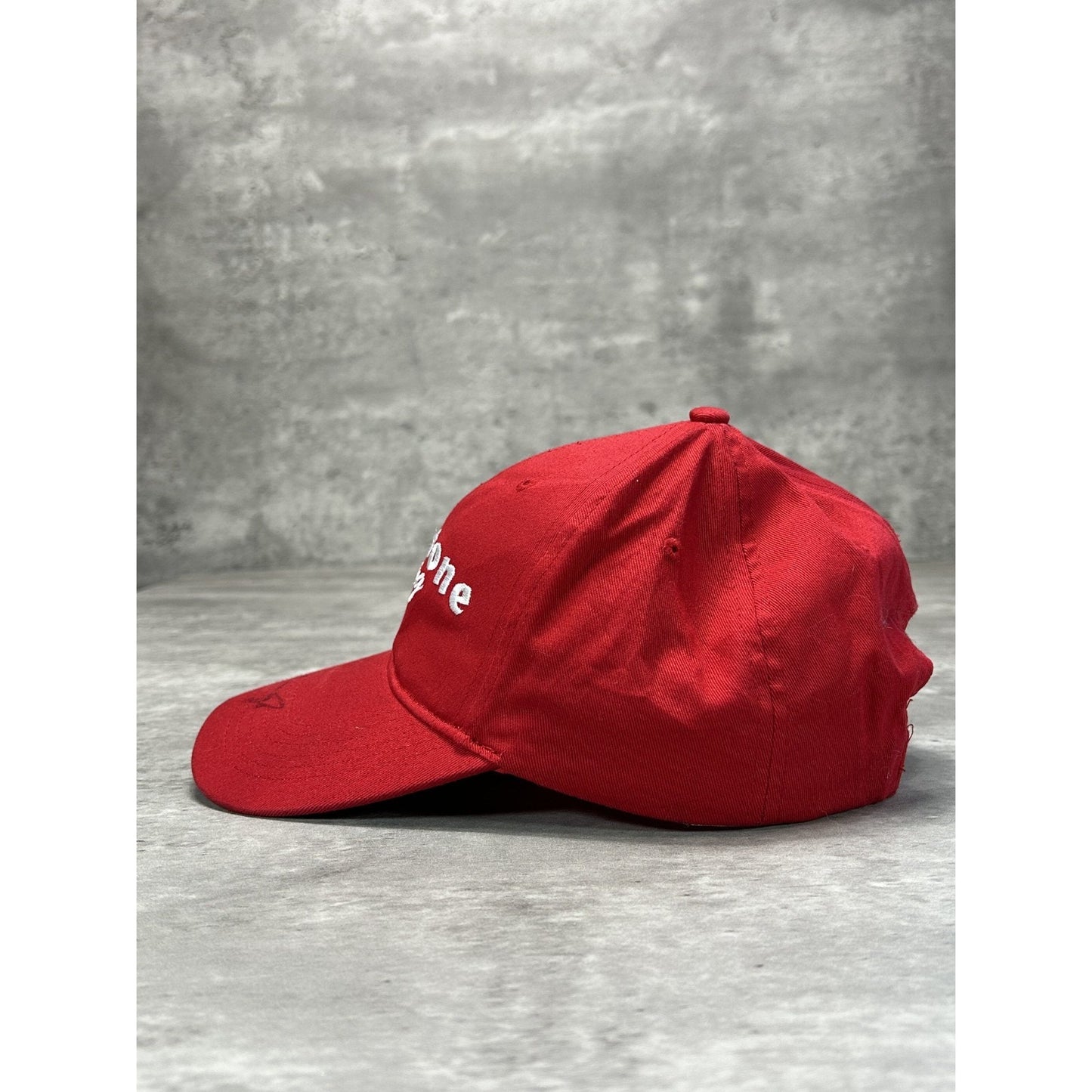 Vintage Firestone Racing Embroidered Spellout Snapback Hat OSFA Red