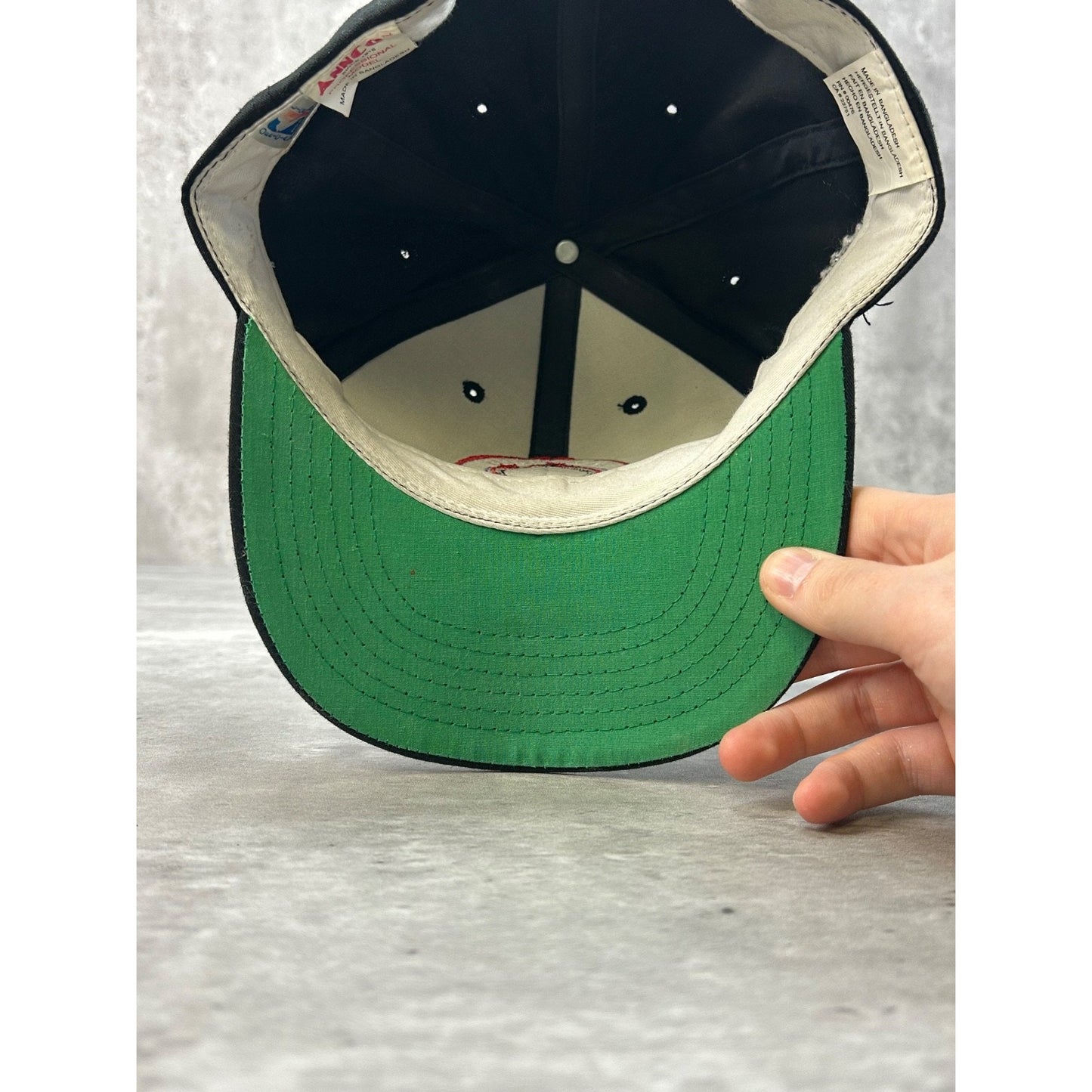 Vintage 90s Toronto Raptors NBA Spellout Reflective Logo Snapback Hat OSFA