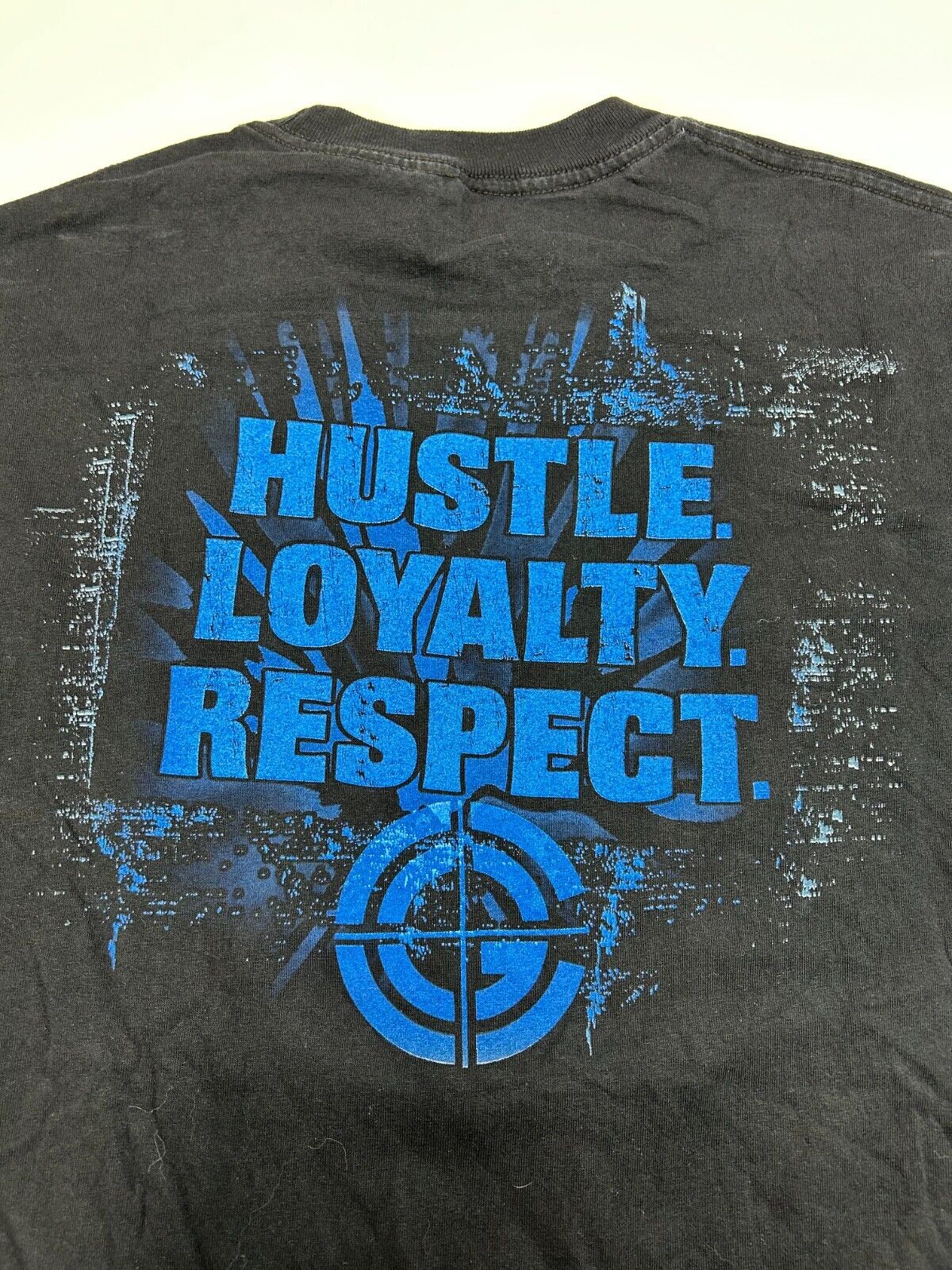 WWE John Cena Hustle Loyalty Respect Wrestling Graphic T-Shirt Size Medium Black