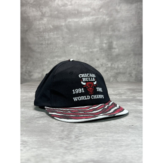 Vintage 1992 Chicago Bulls NBA World Champs Embroidered Snapback Hat OSFA