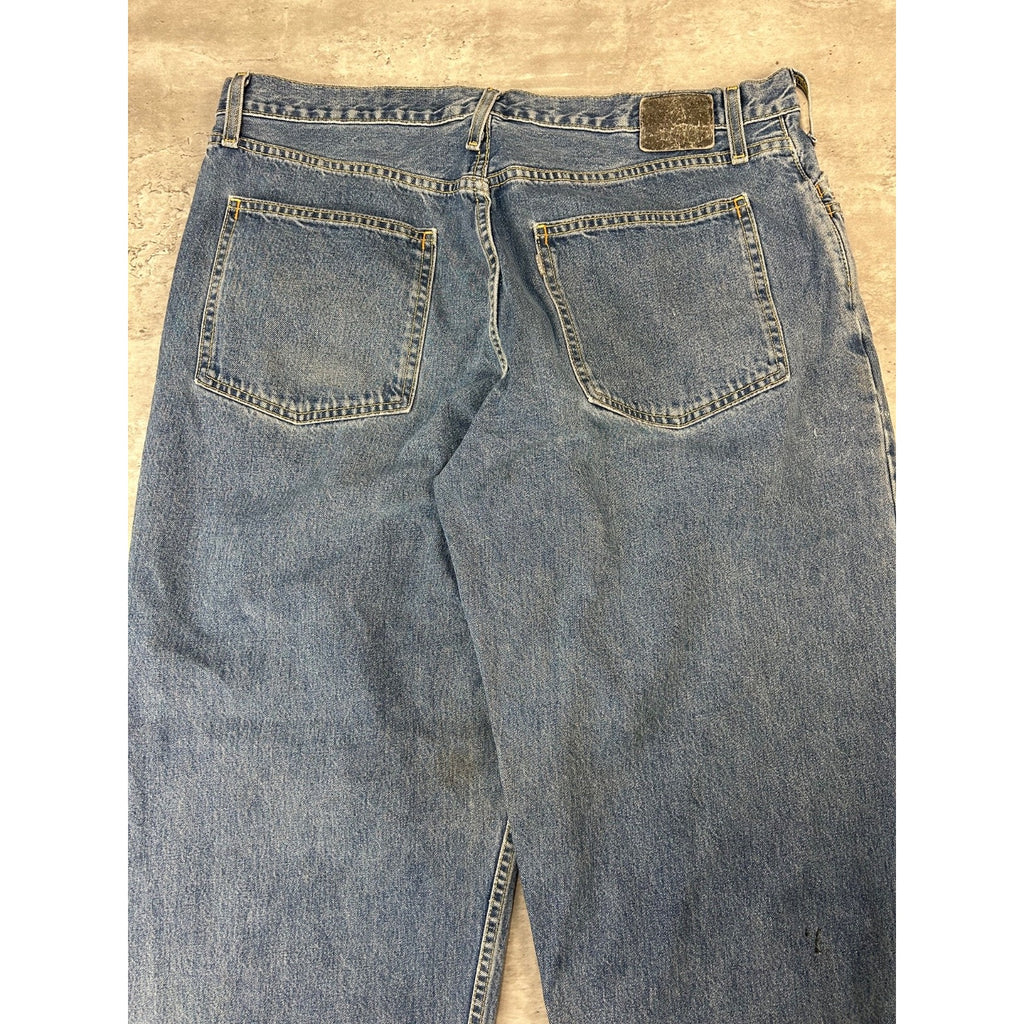 Vintage Y2K Levis Silver Tab Baggy Fit Medium Wash Denim Pants Size 39