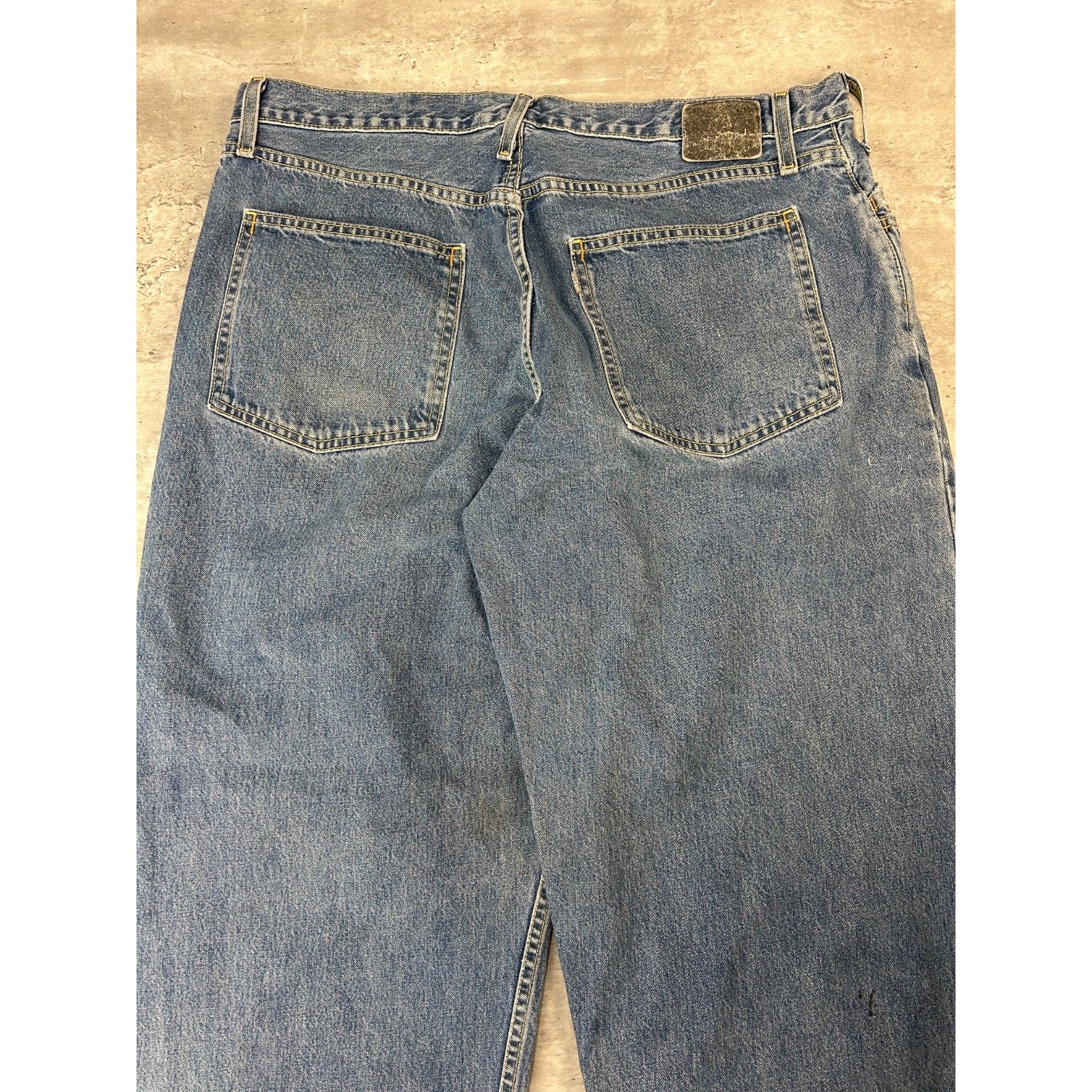 Vintage Y2K Levis Silver Tab Baggy Fit Medium Wash Denim Pants Size 39