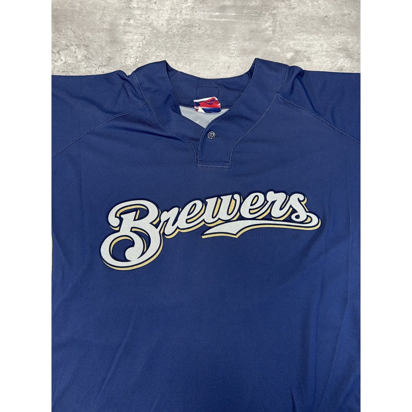 Vintage Ryan Braun #8 Milwaukee Brewers MLB Baseball Jersey Size 2XL